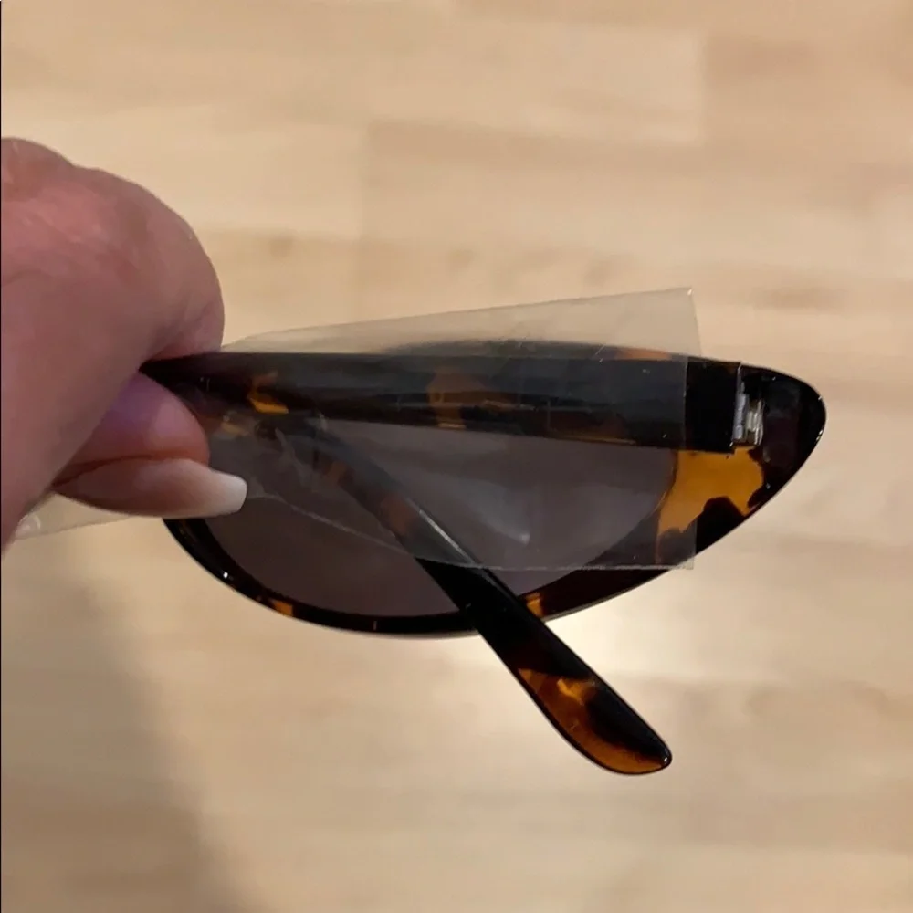 Cat Eye Brown narrow Small Sunglasses